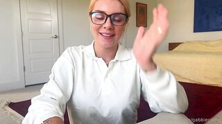 OnlyFans - Gabbie Carter - Roleplay Slutty Little Nerd Practices Using Dick