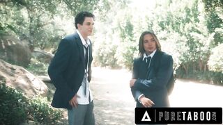 PURE TABOO Virgin Lexi Lore DP'd & DOUBLE CREAMPIED By Hung Stepbrothers To Please Ouija Board Demon