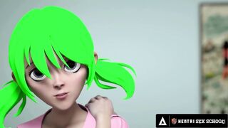 HENTAI SEX SCHOOL - Busty Hentai Teacher Shows Class Sex Techniques With Horny Students! CREAMPIE