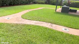 Step Sister Caught Me Watching Her Tanning Topless