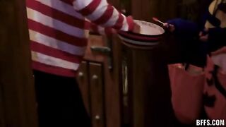 Trick or Treat! We'll Eat Your Cock Straight From the Candy Bowl