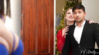 Flawless Busty Babes Octavia Red & Hailey Rose Bring the Holiday Party to the Bedroom - S19:E9