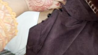 Naughty stepson pretends to be scared and sneaks into hot stepmother's room