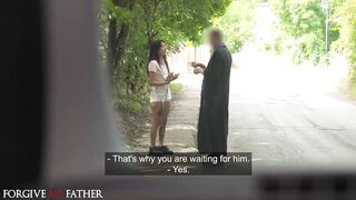 Forgive Me Father - First time sex for Agentinian teen hardcore POV sex sloppy deepthroat blowjob