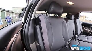 Not in Public! Slutty Stepsis Amber Summers Pounded in the Changing Room