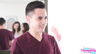 Liz Jordan Suggests to Stepbro, "Lets play The blowjob Challenge, Whose Mouth is this?"