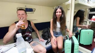 Picked up a girl at the train station and fucked on the train