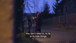 Railed In Catwoman Mask In A Van