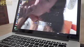 Fucked to another SubSlut's scene