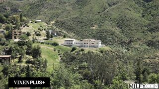 MILFY Horny Trophy Wife Piper Press Kicks Out Hubby For Pool Boy's Huge Cock