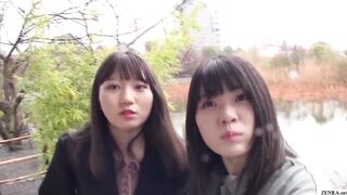 Japanese Lesbian College Friends Come Out To Each Other At Bathhouse