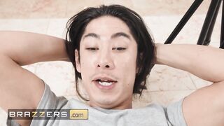 BRAZZERS - Naughty Blonde Carlita Ray Loves A Messy Threesome With Maddy May And Her Stepbrother