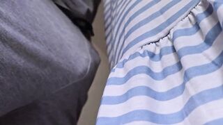 Pervert stranger has no shame to grope me in the subway train and CUM inside my panties